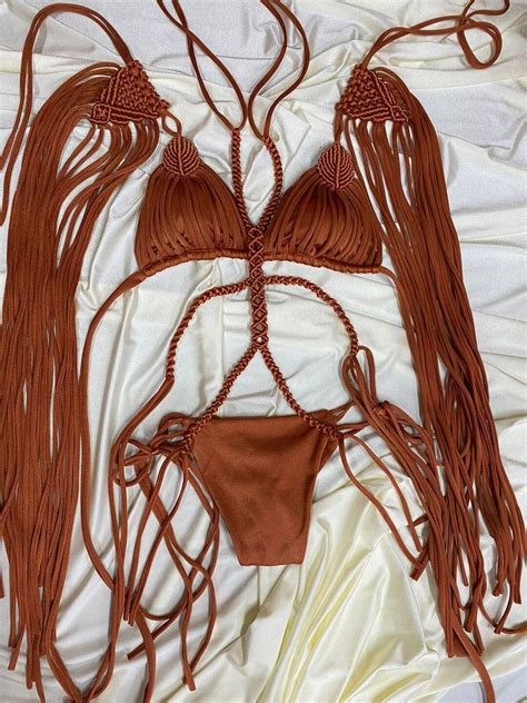 Sexy Unique Macrame Design Piece Bikini Hand Made In Colombia Etsy