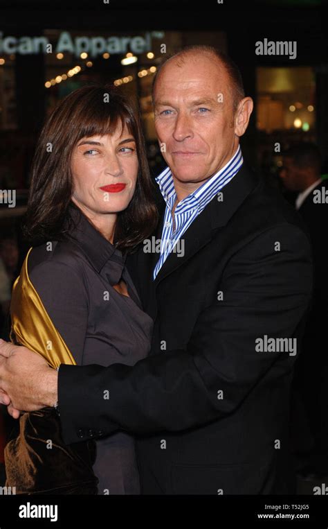 LOS ANGELES, CA. October 18, 2005: Actor CORBIN BERNSEN & wife actress ...