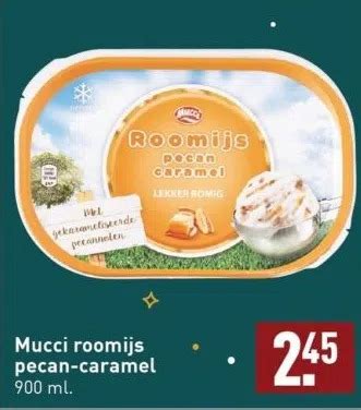 Mucci Roomijs Pecan Caramel Aanbieding Bij Aldi