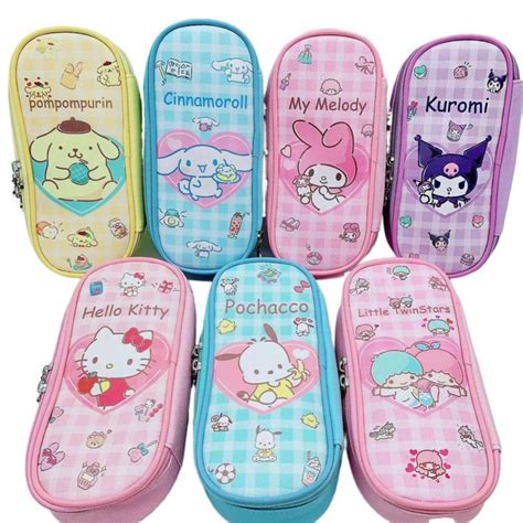 Benn5 T Cartoon Large Capacity School Supplies Kuromi Make Up Cases Melody Cinnamoroll Kt Cat