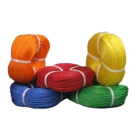 Multicolor 3 Strand HDPE Ropes For Industrial Suppliers Manufacturers