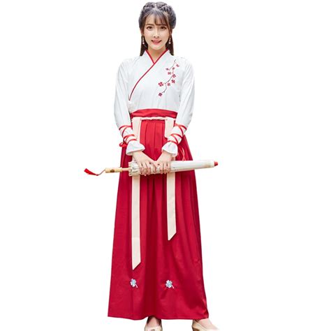 Large Size Women Traditional Hanfu Dress Man Han Dynasty Costume Couple