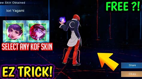 EASY TRICK TO GET KOF SKIN CHOU /ANY PERMANENT KOF SKIN! FREE?! - MLBB ...