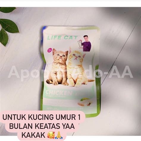 Jual Life Cat Pouch Kitten Chiken Shopee Indonesia