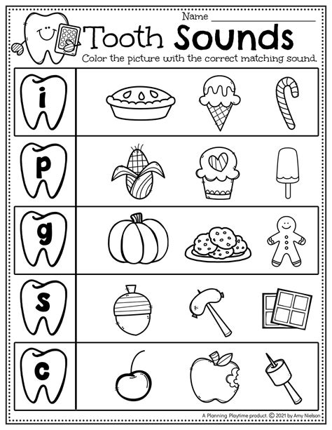 Dental Health Printable Activities