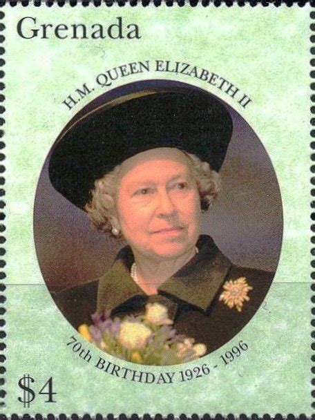 Stamp Queen Elizabeth II Grenada 1996 TouchStamps