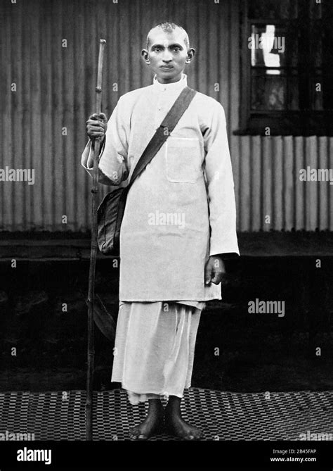 Mahatma Gandhi during the Satyagraha campaign, India, 1913, old vintage ...