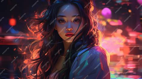 Premium Photo | A mesmerizing portrait of an Asian girl her beauty ...