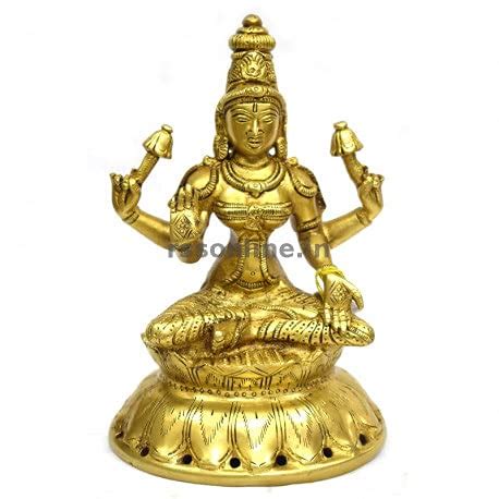 Buy Krishiva Naturals Lakshmi Brass Lakshmi Idol Laxmi Goddess Lakshmi