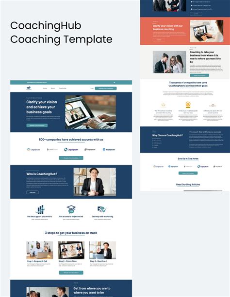 Coaching Light Theme Gohighlevel Website And Funnel Template