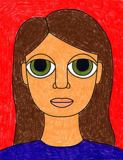 How To Draw A Self Portrait For Kids Easy Directed Drawing Art Project