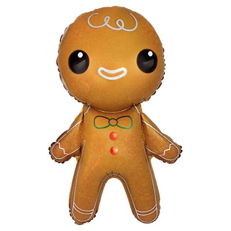 39 Inch Gingerbread Man Foil Balloons Balloons Custom Balloons