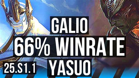 GALIO Vs YASUO MID 66 Winrate 3 3 16 KR Master 25 S1 1 YouTube