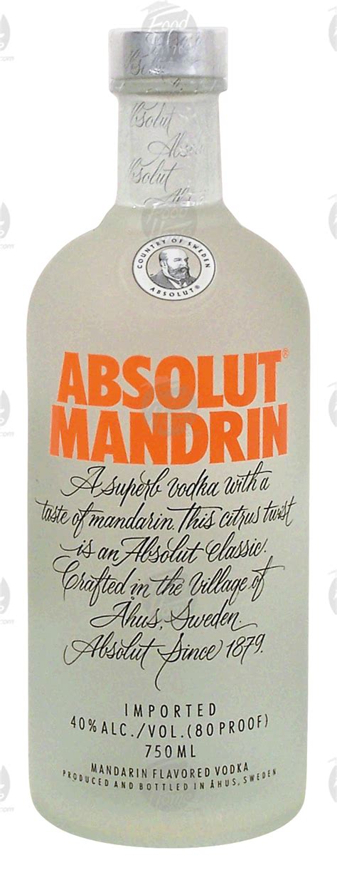 Groceries Express Product Infomation For Absolut Mandrin Flavor