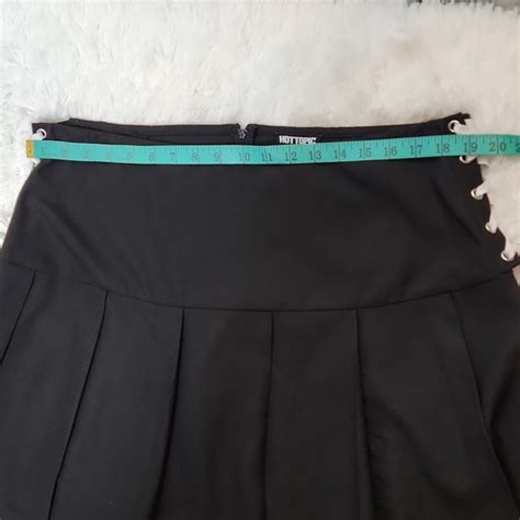 Hot Topic Skirts Hot Topic Black White Laceup Pleated Skirt Plus Size Poshmark