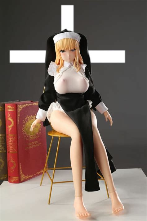 Yumi 2ft1 65cm Nun Silicone Sex Doll With BJD Head NakeDoll