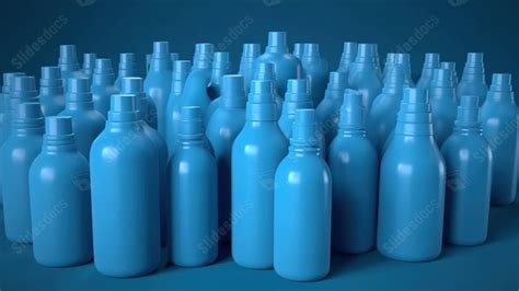 These Blue Bottles Are On Top Of A Dark Blue Powerpoint Background For Free Download Slidesdocs