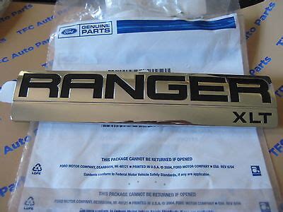 Ford Ranger XLT Emblem Badge Left Or Right Side OEM New 2006 2011