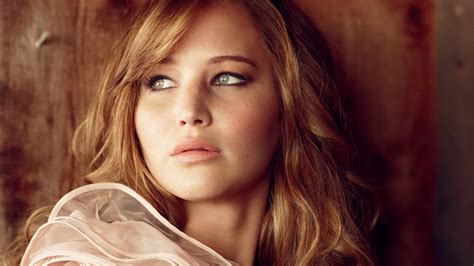 Actor Jennifer Lawrence Green Eyes Women Blonde HD Wallpaper Rare Gallery