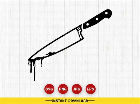 Knife With Blood Clipart Png