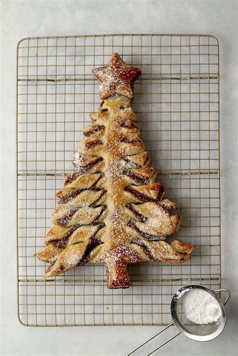 Nutella Puff Pastry Christmas Tree Kathleens Cravings