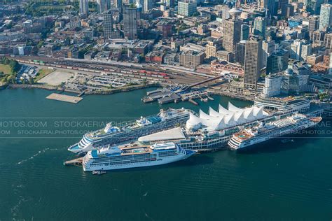 Aerial Photo | Canada Place Cruiseship Terminal