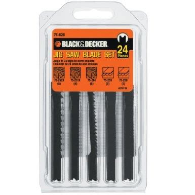 BLACK+DECKER Jigsaw Blades Set, Assorted, Wood and Metal, 24-Pack (75 ...