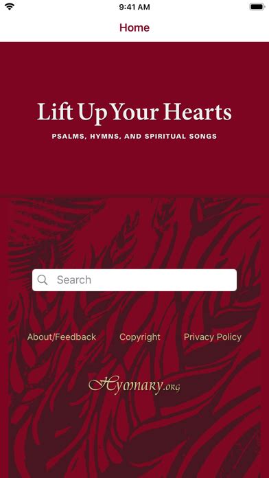 Lift Up Your Hearts Hymnal Appmuse