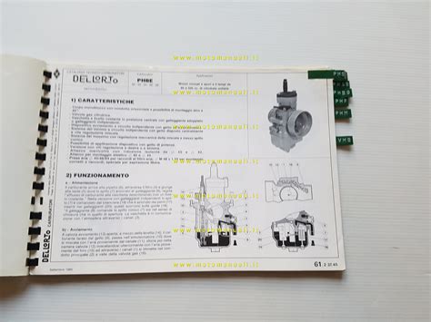 Workshop Manuals Dell Orto Manuale Officina Catalogo Funzionamento