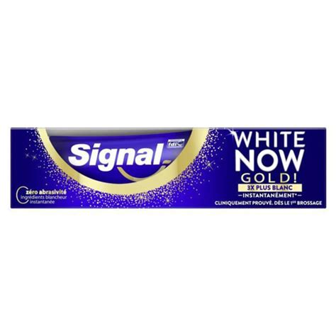 Dentifrice white now gold SIGNAL Ivoire Supermarché