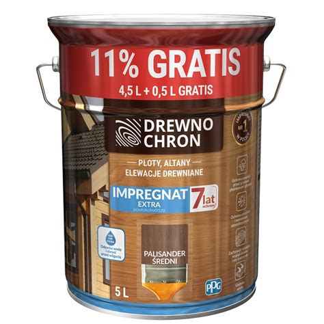 Drewnochron Impregnat Extra palisander śr 4 5l 11 615965 Cena