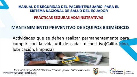 Manual De Seguridad Paciente Msp Ecuadorptx Ppt