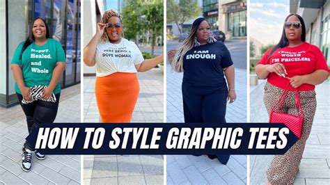 How To Style Graphic Tee Plus Size Fashion Youtube