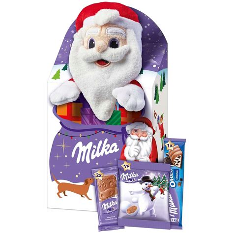 MILKA ŚWIĄTECZNY MIX ZESTAW MIKOŁAJ PLUSZAK ŚWIĘTA 12849160551