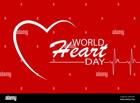 Vector Illustration For The World Heart Day Stock Vector Image And Art