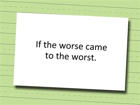 How to Use Worse and Worst: 12 Steps (with Pictures) - wikiHow