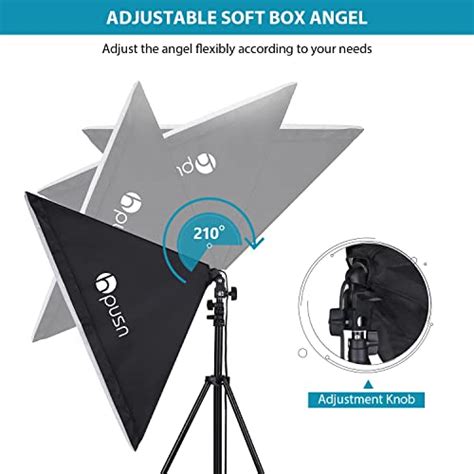 HPUSN Softbox Lighting Kit:Video Softbox-Professional Studio ...