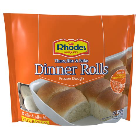 Rhodes Bake N Serv® Yeast Dinner Rolls 6 Lbs Bag 72 White Dinner