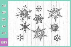 Snowflakes Svg Bundle Winter Holidays Clipart