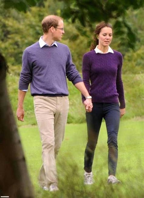 Kate Middleton And Prince William Match Their Sweaters And Collars For A Hand In Hand Walk