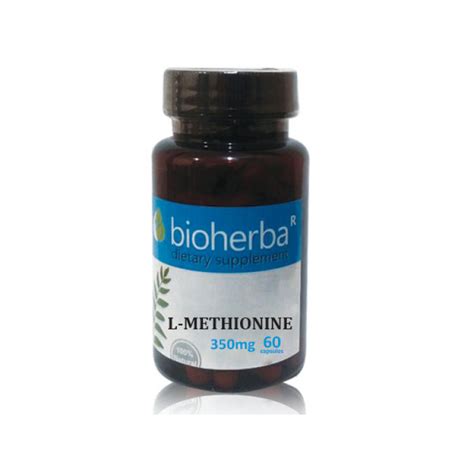 Л-Метионин, Биохерба, 60 капсули, 350мг
