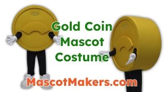 Gold Coin Mascot Costume for Bridge Money, IL, USA | Mascot Makers ...