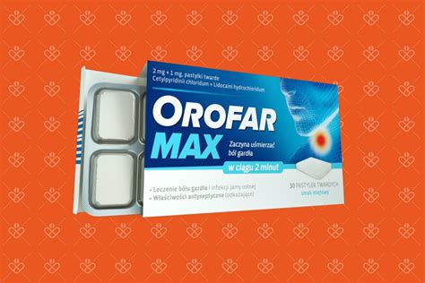 Orofar Max Pastylki Na Silny B L Gard A Sztuk Apteka Webpharm Pl