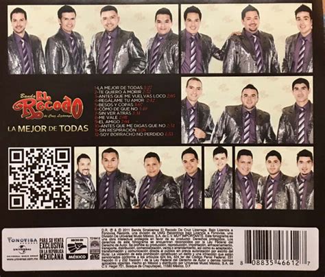 Cd Banda El Recodo La Mejor De Todas - $ 399.99 en Mercado Libre