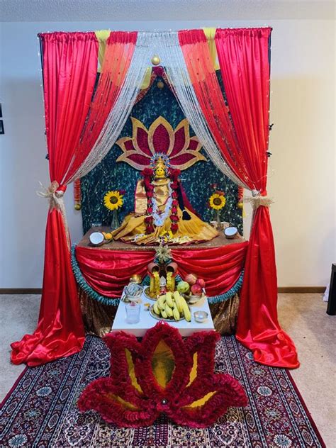 Durga Puja Decoration At Home Durga Puja Decoration Ideas