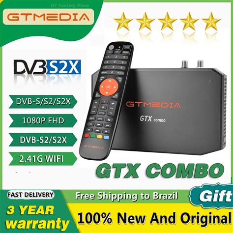 GTMEDIA GTX Combo Android 9.0+DVB S2/T2/C,8K 4K H.256 UHD Media Smart ...