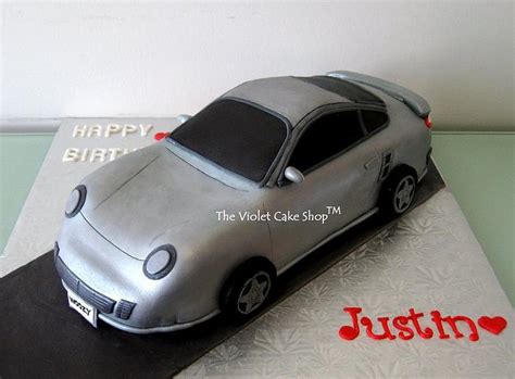 3D Porsche 911 Turbo Decorated Cake By Violet The CakesDecor