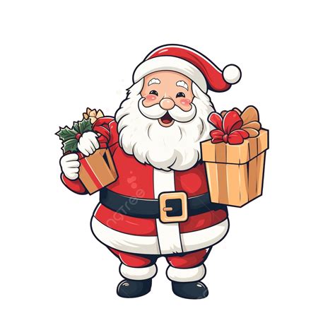 Santa Claus Sosteniendo Un Saco Con Juguetes Png Dibujos Ilustraci N