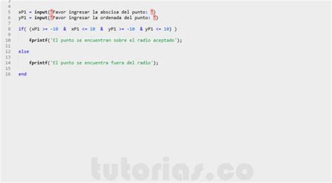 Sentencia If Else Matlab Punto Sobre Un Plano Radial Tutorias Co