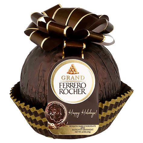 Ferrero Rocher Hollow Dark Chocolate And Hazelnut Ornament Grand